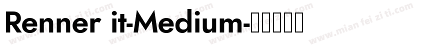 Renner it-Medium字体转换